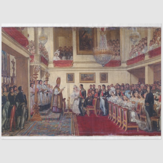 Prinzessin Orleans Wedding Ephemera Decoupage Seidenpapier (Vorderseite)