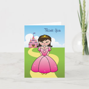 Prinzessin Party Thank You Card Dankeskarte