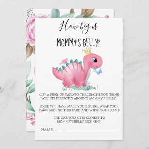 Prinzessin Pink Dinosaurier Wie groß ist Mama's Ba