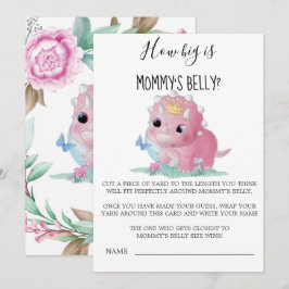 Prinzessin Pink Dinosaurier Wie groß ist Mama's Ba