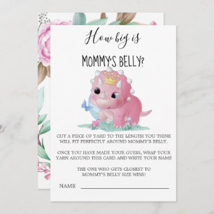 Prinzessin Pink Dinosaurier Wie groß ist Mama's Ba