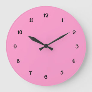 Prinzessin Pink und schwarze Wanduhr