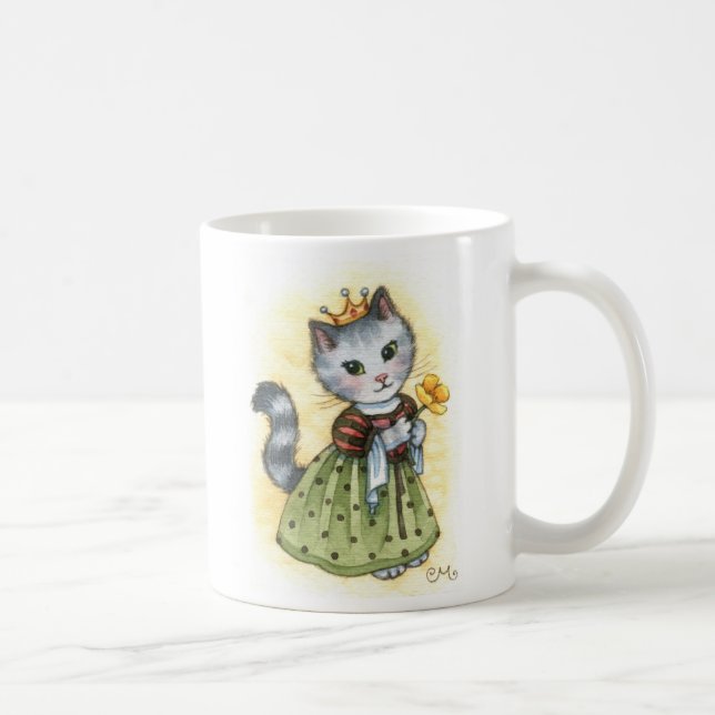 Prinzessin Poppy - niedliche Katzen-Tasse Tasse (Rechts)