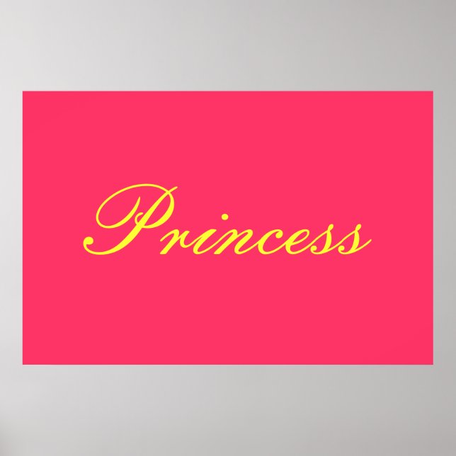 Prinzessin Poster (Vorne)