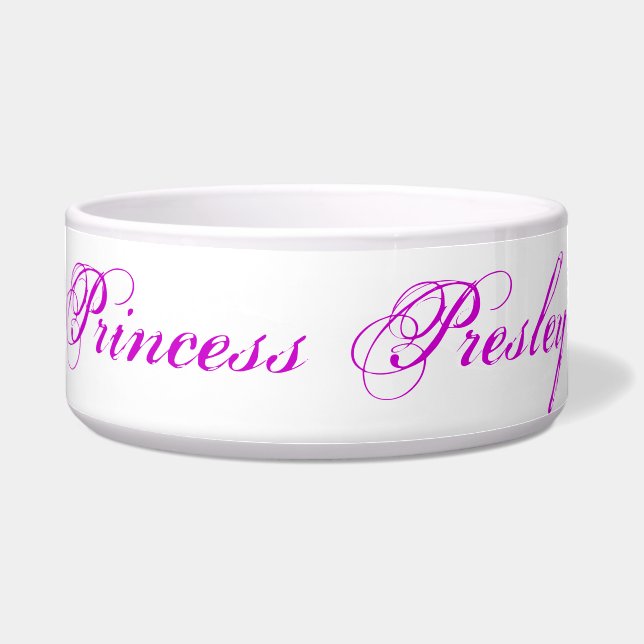 Prinzessin Presley Dog Bowl Napf (Vorderseite)