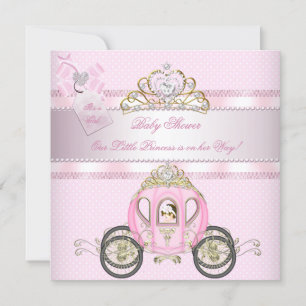 Prinzessin Pretty Baby Shower Hübsche Mädchen-Kind Einladung