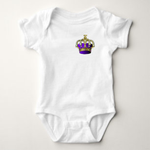 Prinzessin Prince Queen King Royal, lila Baby Strampler