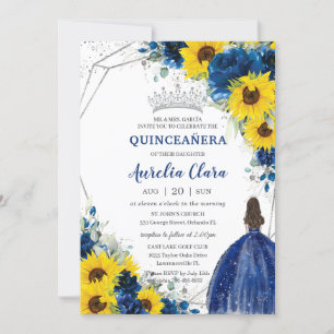 Prinzessin Quinceañera, Prinzessin von Royal Blue  Einladung