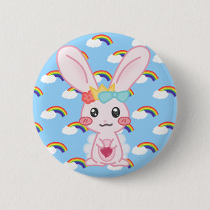 Prinzessin Rainbow Pin Button
