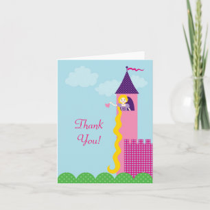 Prinzessin Rapunzel Thank You Card Dankeskarte