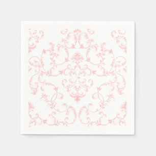 Prinzessin Rosa Damast Königlicher Geburtstag Part Serviette