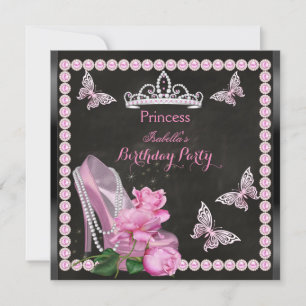 Prinzessin Rosa High Heel Rose Perlmutt Schieferta Einladung