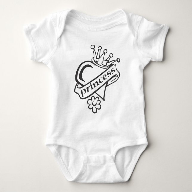 Prinzessin Säugling Baby Strampler (Vorderseite)