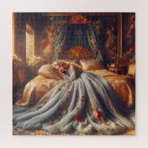 Prinzessin Schlafen in den Königlichen Burgkammern