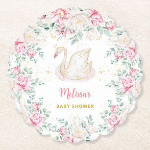 Prinzessin Schwan Baby Shower Untersetzer