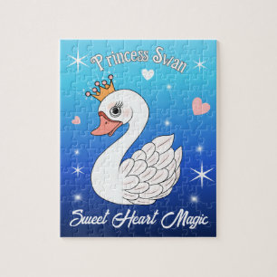 Prinzessin Schwan Süßes Herz Magie Puzzle