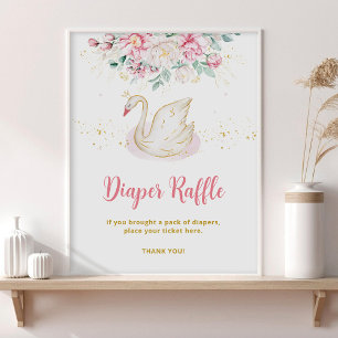 Prinzessin Schwan Windel Raffle Poster