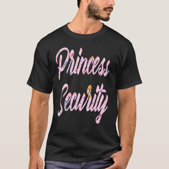 Prinzessin Security Big Brother Ankündigung Einhor T-Shirt (Vorderseite)