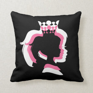 Prinzessin Silhouette Pillow Kissen