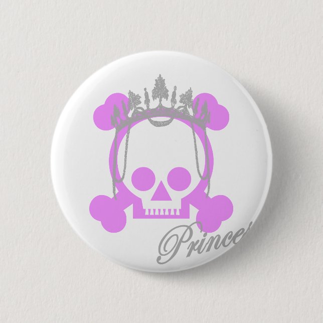 Prinzessin Skull Button (Vorderseite)
