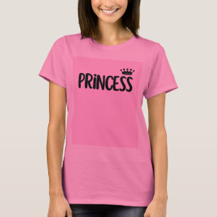 Prinzessin T-Shirt Rosa süßes Kronen Oberteil