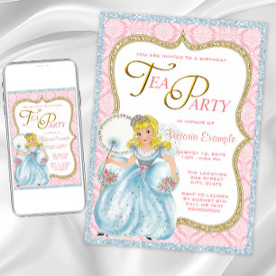 Prinzessin Tee Party Einladung