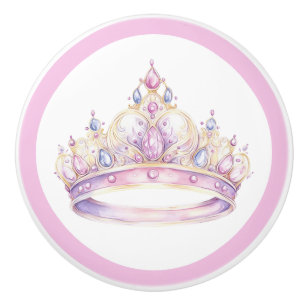 Prinzessin Tiara Mädchen Keramikknopf Keramikknauf