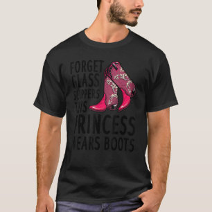 Prinzessin trägt Stiefel Cowgirl Country Western M T-Shirt