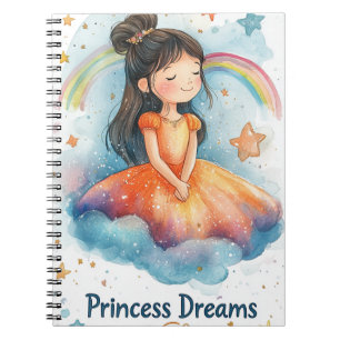 Prinzessin Träume Aquarell-Tagebuch – Magisch Notizblock