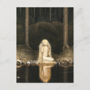 Prinzessin Tuvstarr betrachtet ihr Spiegelbild Postkarte
