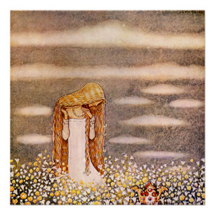 „Prinzessin Tuvstarr“ John Bauer Aquarell Poster