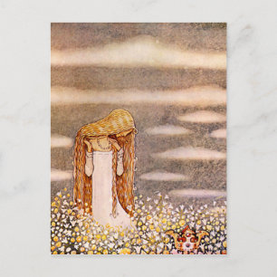 „Prinzessin Tuvstarr“ John Bauer Aquarell Postkarte