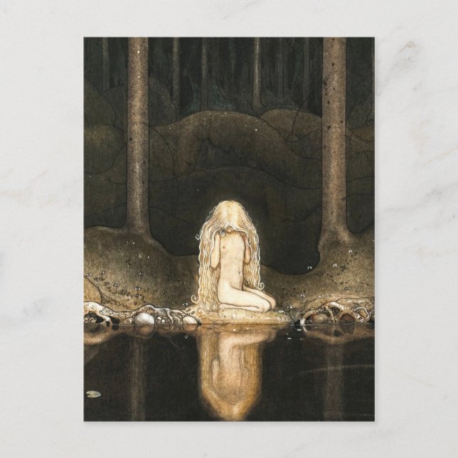 Prinzessin Tuvstarr sah ihre Reflexion an Postkarte (Vorderseite)