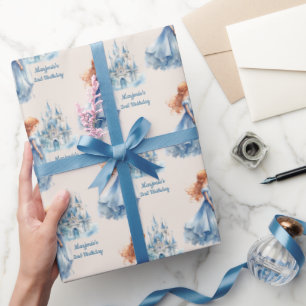Prinzessin und Burg Geschenkpapier