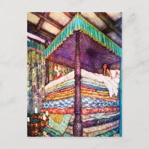 Prinzessin und die Pea Postkarte