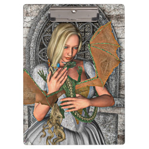 Prinzessin und Drache Klemmbrett