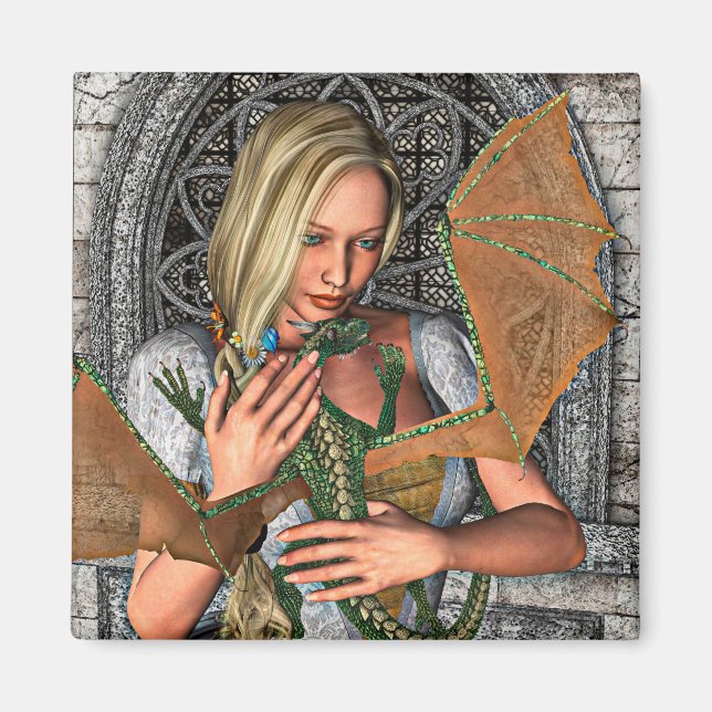 Prinzessin und Drache Magnet (Vorne)