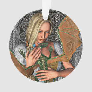 Prinzessin und Drache Ornament