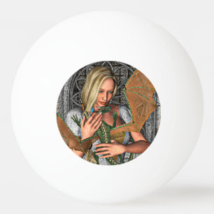 Prinzessin und Drache Tischtennisball