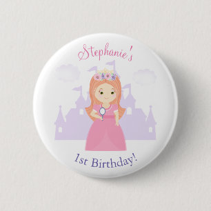 Prinzessin und ihr magischer Spiegel Button