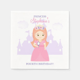 Prinzessin und ihr magischer Spiegel Serviette