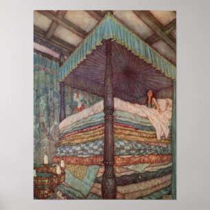 Prinzessin und Pea Poster Rackham Fairytale