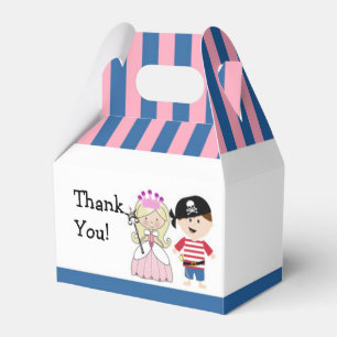 Prinzessin- und Piraten-Geburtstagsfeier-Geschenks Geschenkschachtel