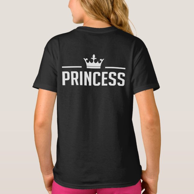 Prinzessin und Princess Shirts (Rückseite)
