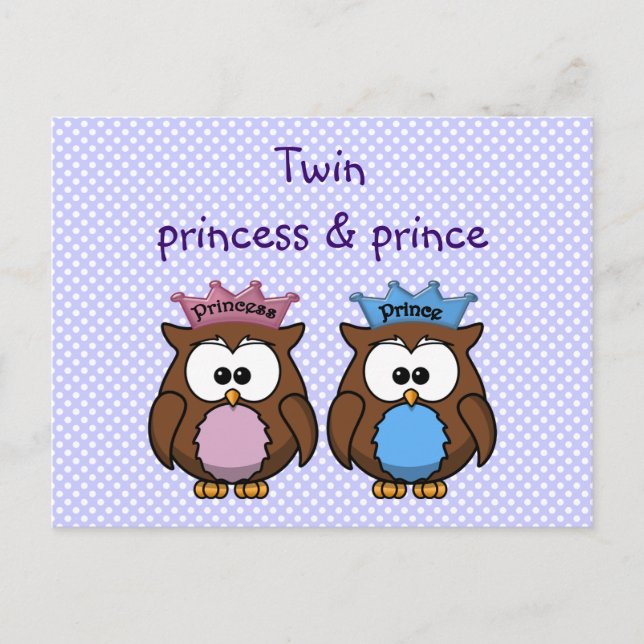 Prinzessin und Prinzessin Postkarte (Vorderseite)