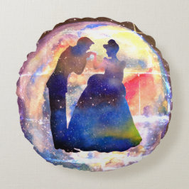 Prinzessin und Prinzessin-Runde-Kissen Rundes Kissen