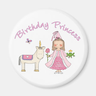 Prinzessin Unicorn Birthday Girl Magnet