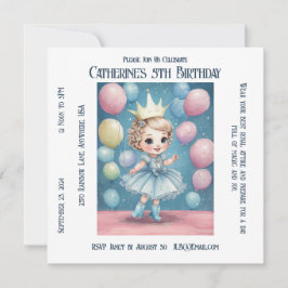 Prinzessin verzaubert Geburtstagsfeier Karte