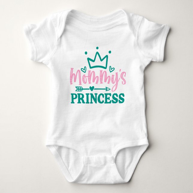 Prinzessin von niedlich Mommy Baby Strampler (Vorderseite)
