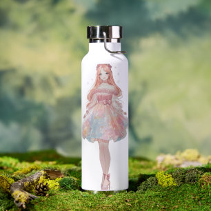 Prinzessin Wasserflasche Elegantes Märchen-Inspi Trinkflasche